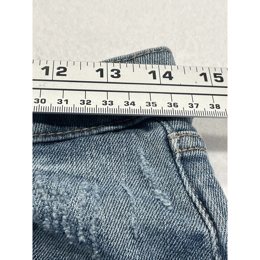 Wild Fable Super High Rise Mom‎ Jeans 10 Women Distressed Ripped Med Wash Denim - Picture 5 of 10